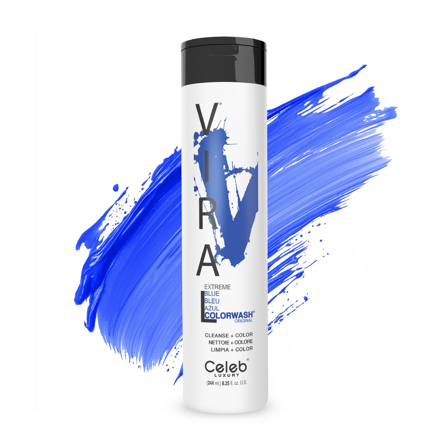 Celeb Luxury Viral Blue Colorwash, Color Depositing Shampoo with